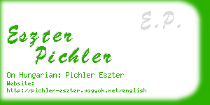 eszter pichler business card